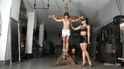 MISTRESS GAIA - CRUCIFIED AND WHIPPED - HD
