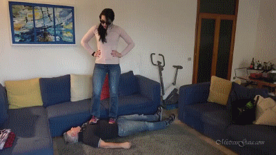MISTRESS GAIA - SLUT CUMS IN HIS PANTS - HD