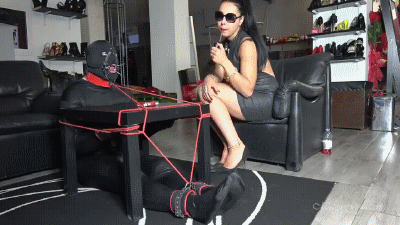 MISTRESS GAIA - MY BOUND & GAGGED ASHTRAY BITCH - HD